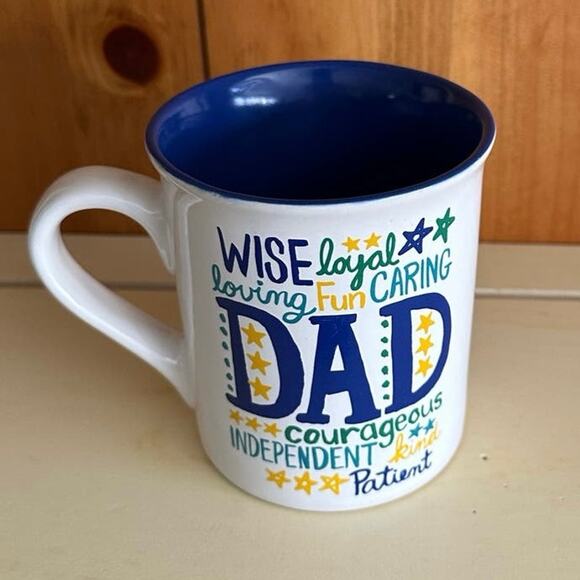 Dad Mug-Wise Loyal Caring Fun Loving Courageous Independent Kind Patient - Picture 1 of 9